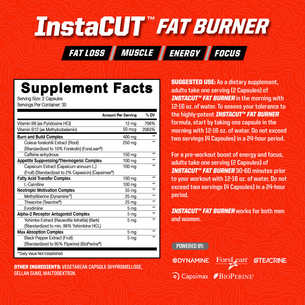 NEW - InstaCUT Fat Burner