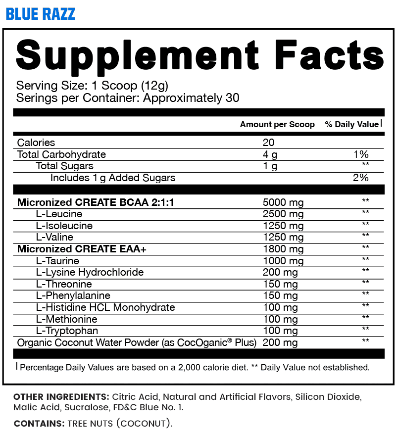 Supplement/Nutrition Facts label