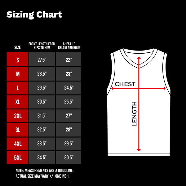 Sizing chart