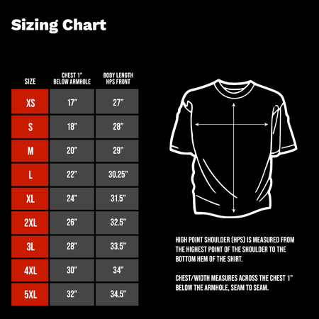 Sizing chart