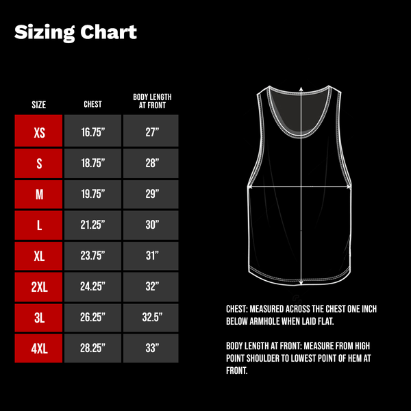 Sizing chart