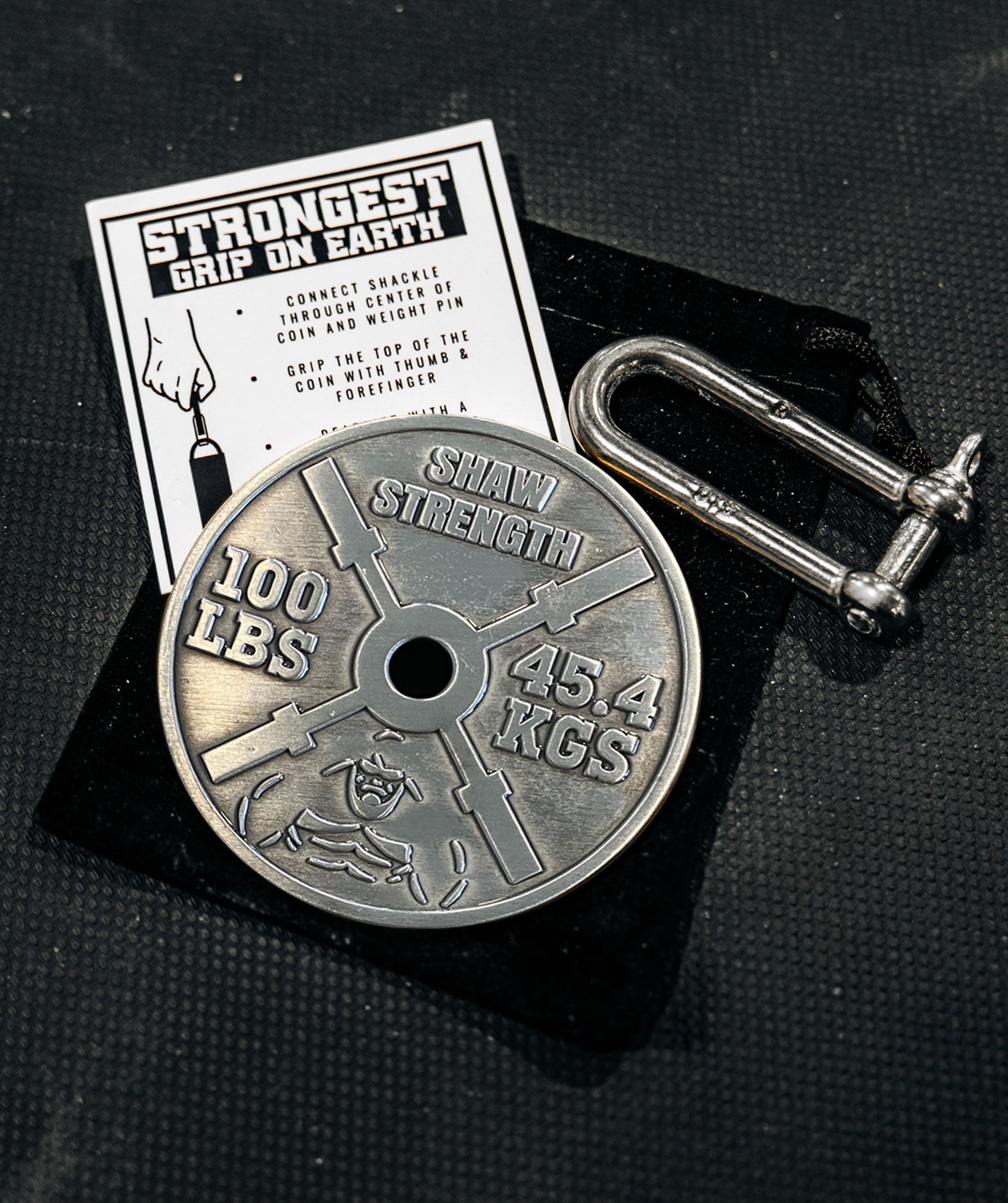 SHAW STRENGTH "100LBS" Pinch Grip Coin