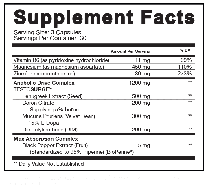 Supplement facts