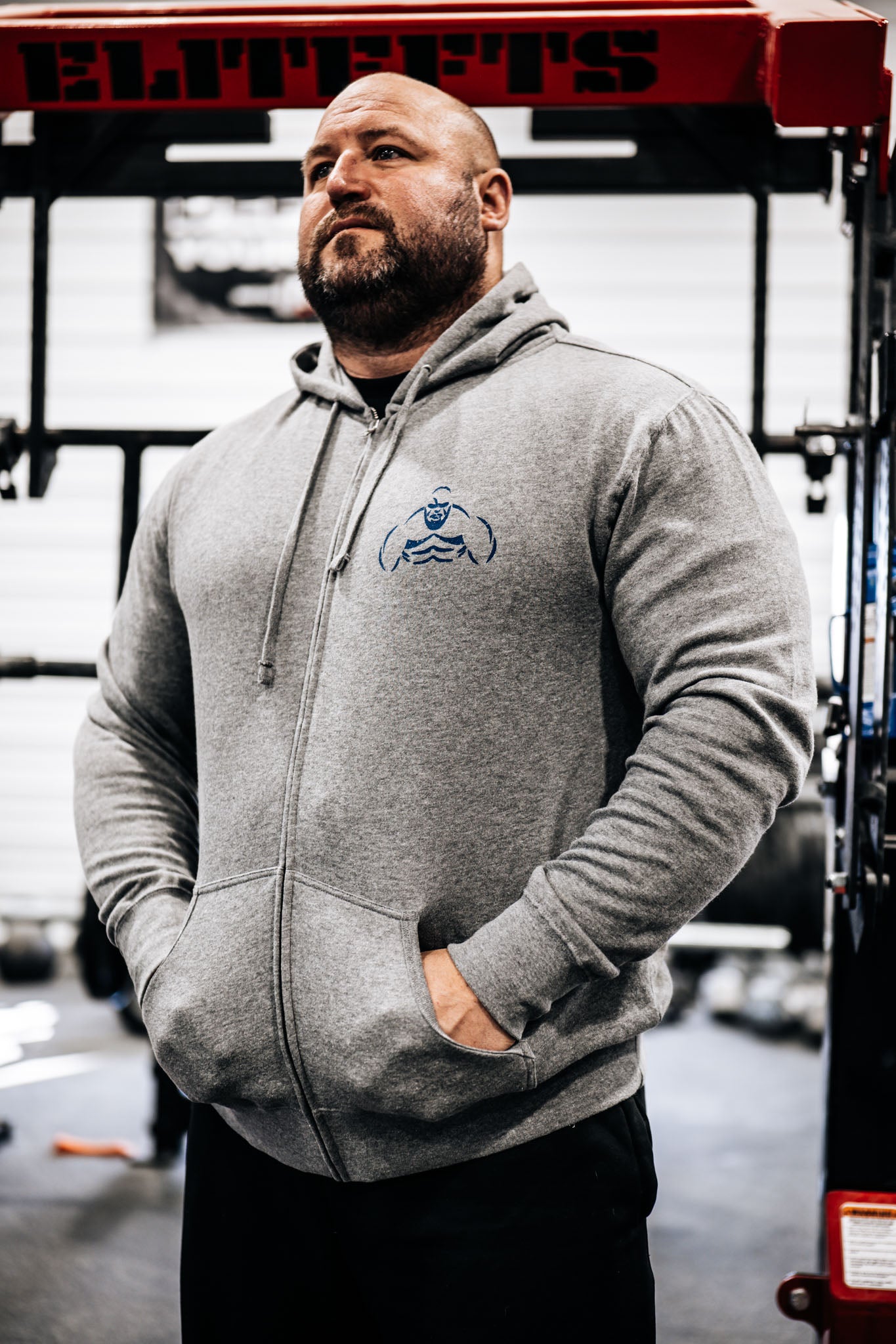 FLAG FIGURE ZIP UP HOODIE - ALL SALES FINAL