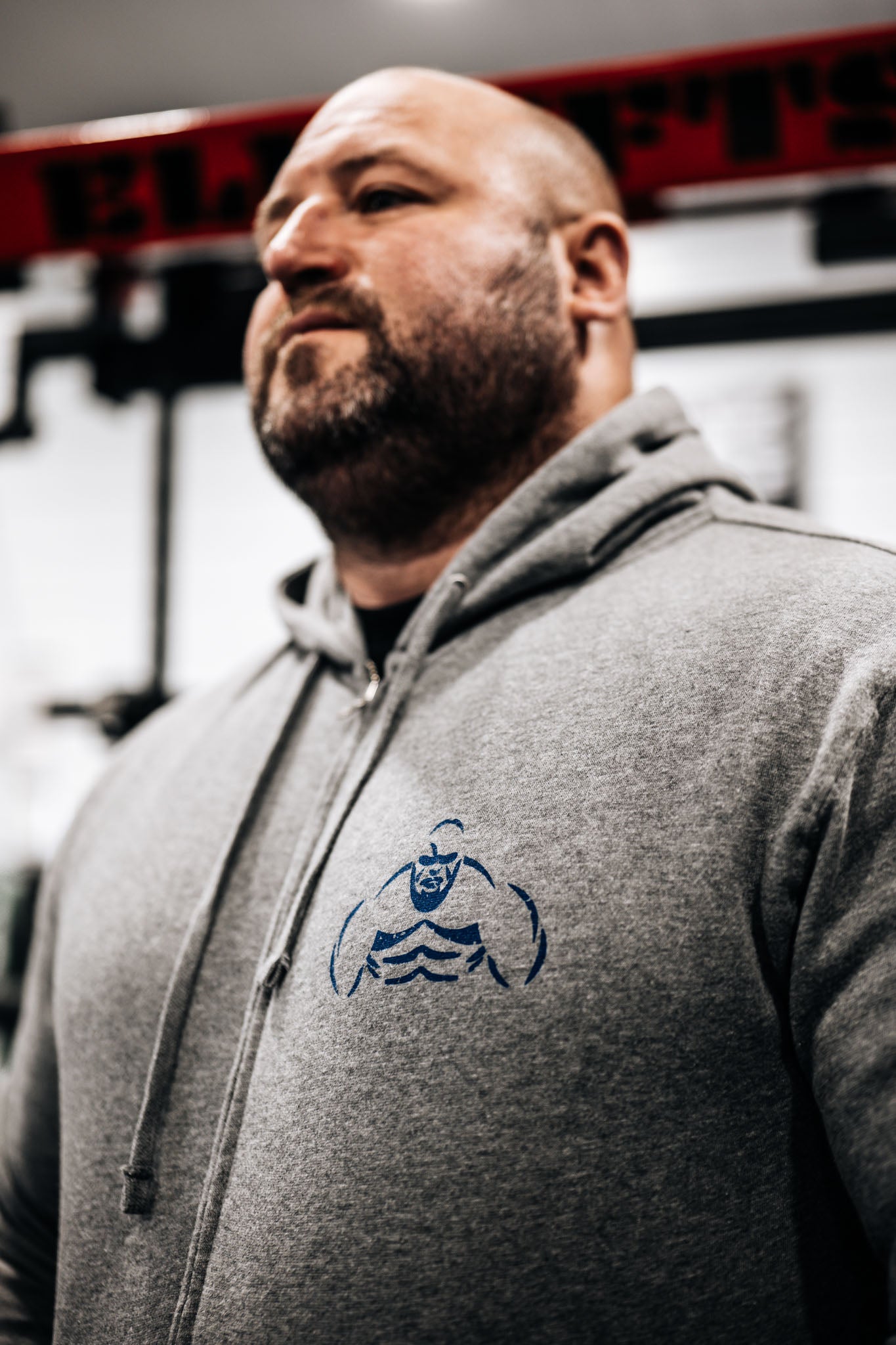 FLAG FIGURE ZIP UP HOODIE - ALL SALES FINAL