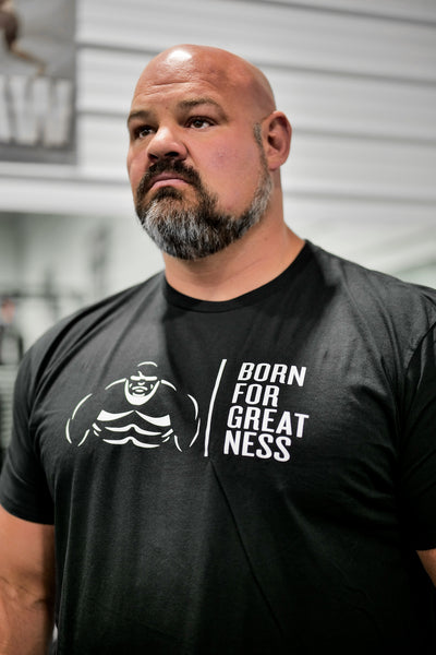 BORN FOR GREATNESS QUOTE T-SHIRT