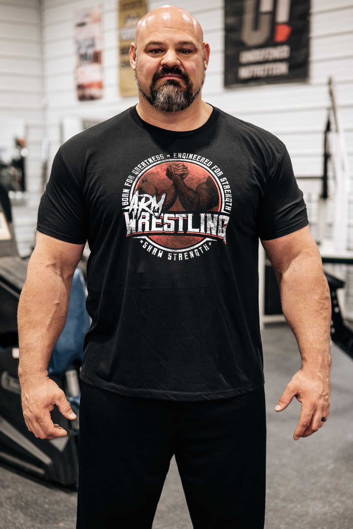 SHAW STRENGTH ARM WRESTLING T-SHIRT