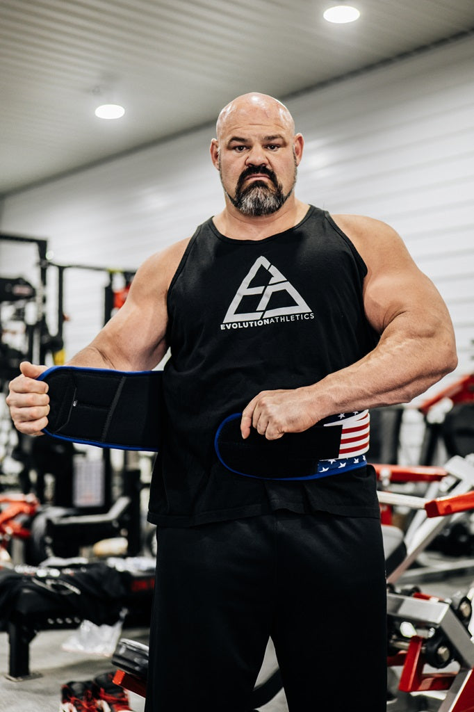 Born In The USA Support Belt by Evolution Athletics