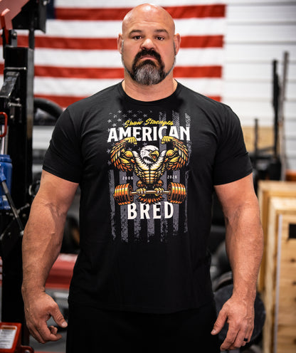 American Bred Bald Eagle T-Shirt by Brian Shaw