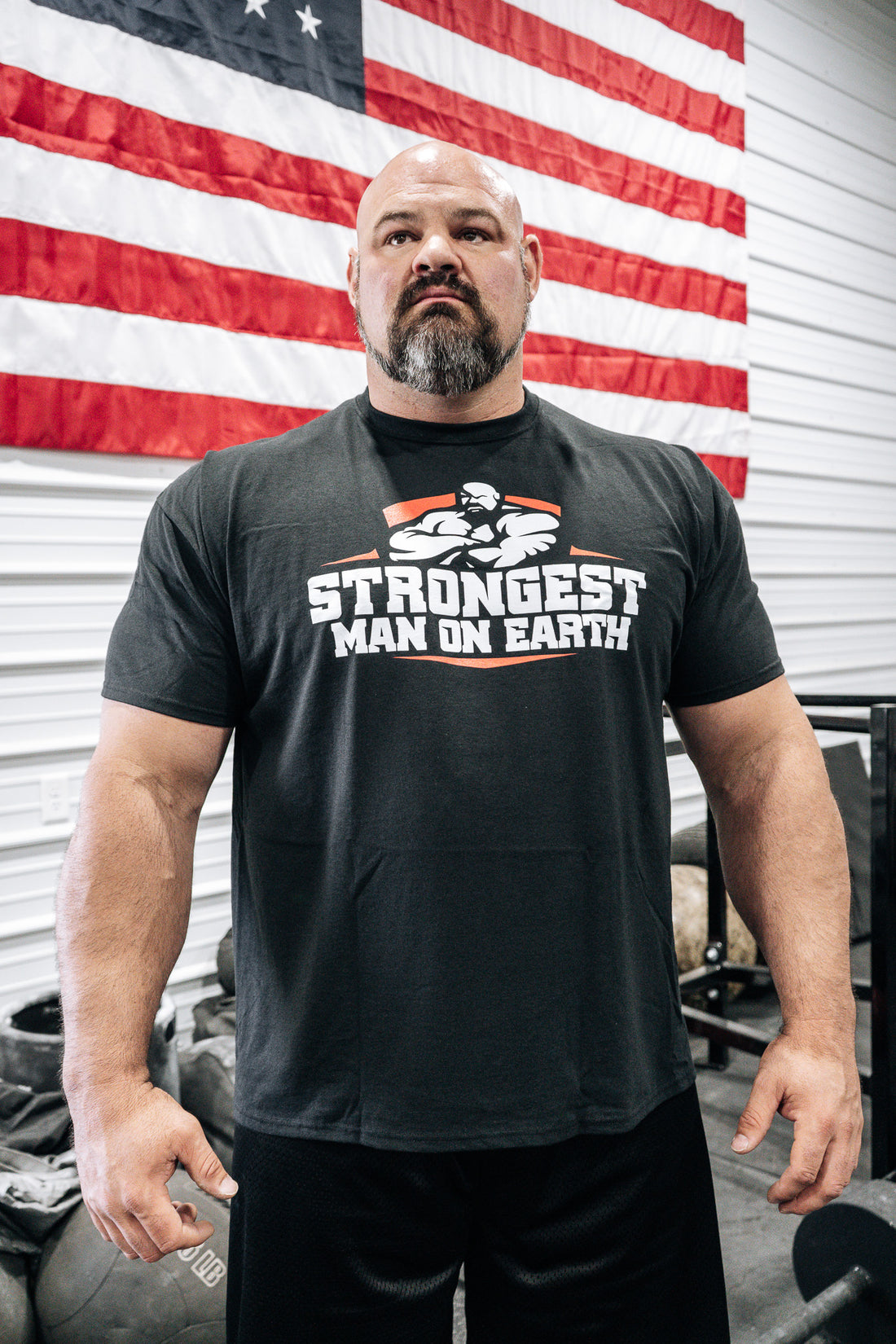 STRONGEST MAN ON EARTH RED T-SHIRT - ALL SALES FINAL – Shaw Strength