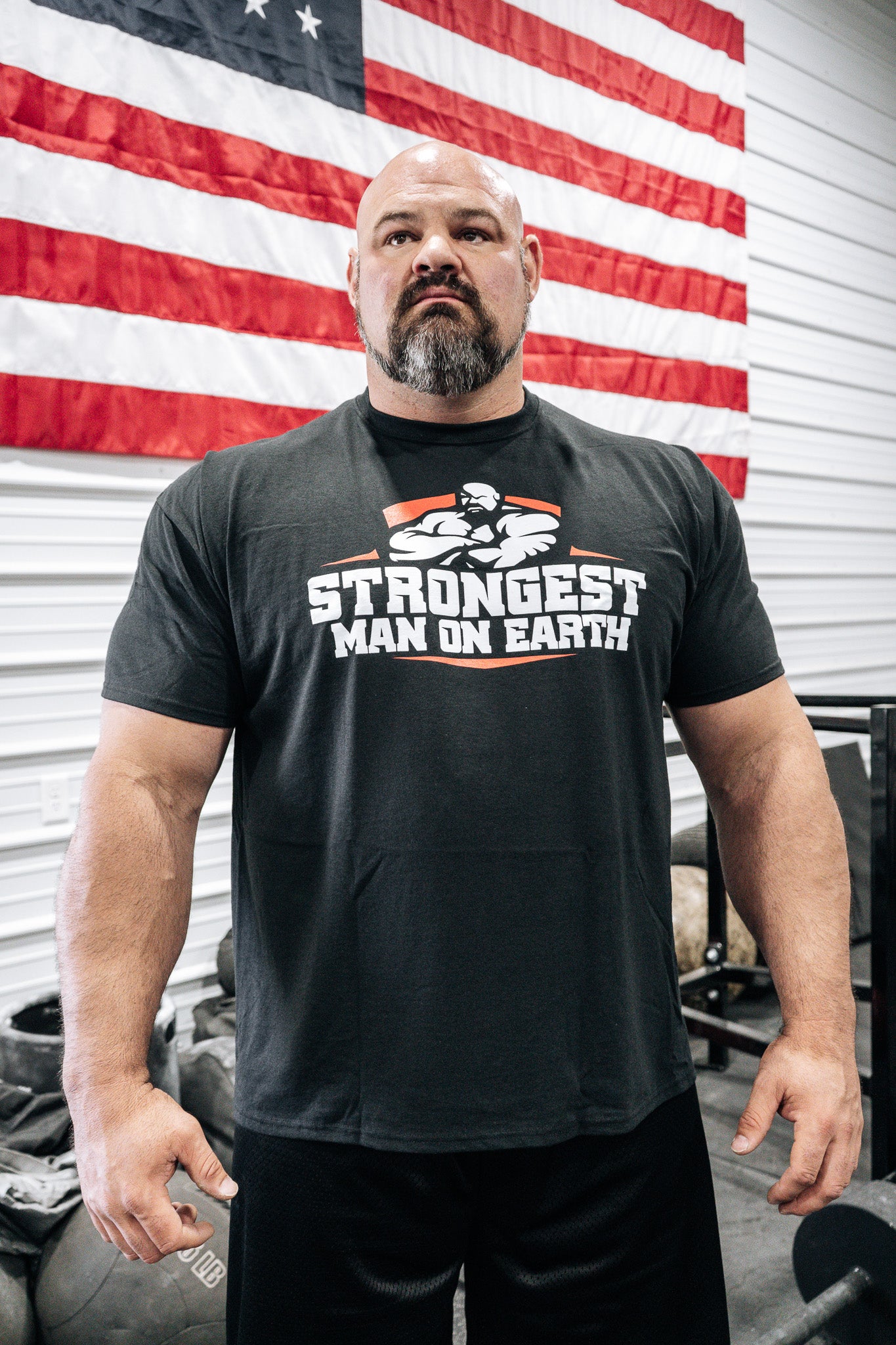 STRONGEST MAN ON EARTH RED SHIRT