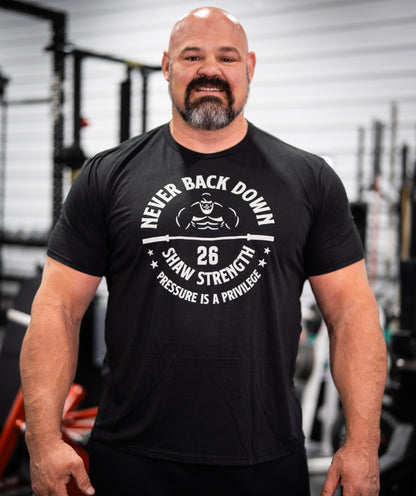 Shaw Strength Never Back Down T-Shirt