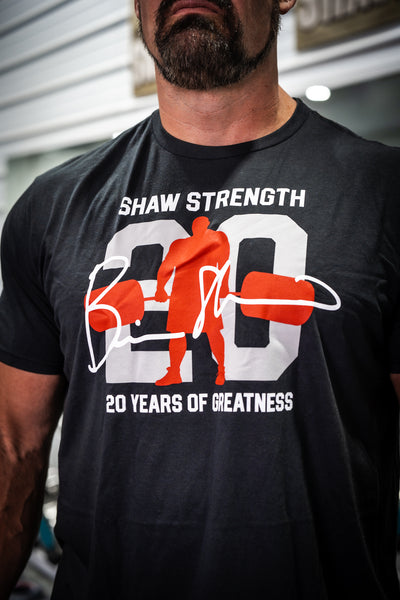 Shaw Strength 20 Years of Greatness Deadlift Edition T-Shirt
