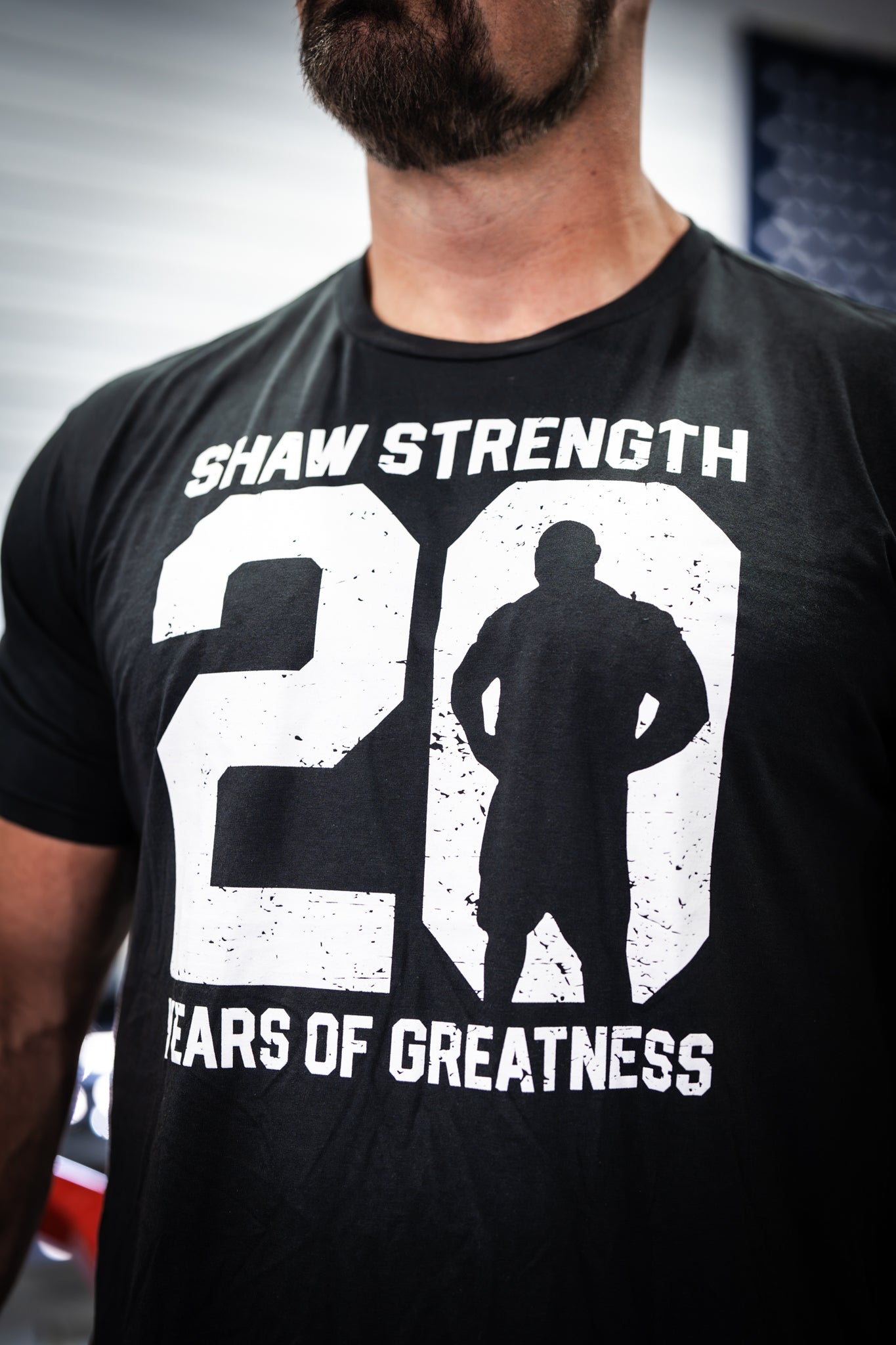 Shaw Strength 20th Anniversary Weight Stack T-Shirt