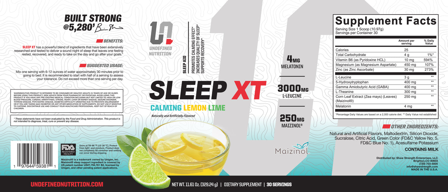 SLEEP XT | SLEEP & RECOVERY