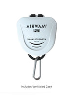 AIRWAAY PX1 Mouth Piece Shaw Strength Edition with ventilated case on a white background