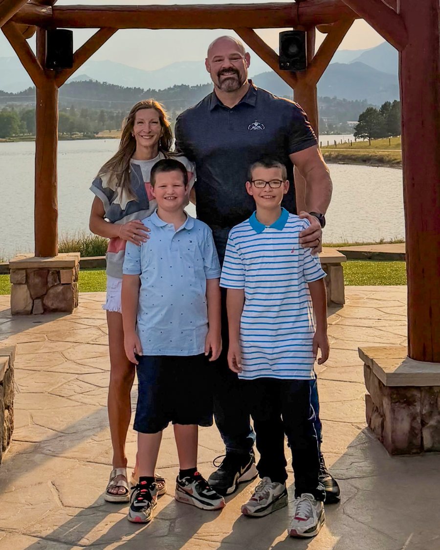 Brian Shaw with his family in Colorado