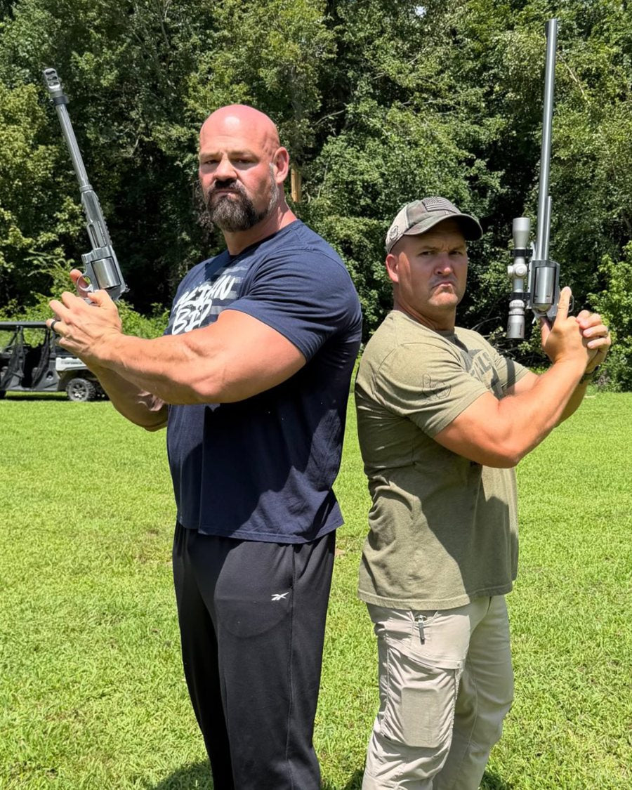 Brian Shaw at the range