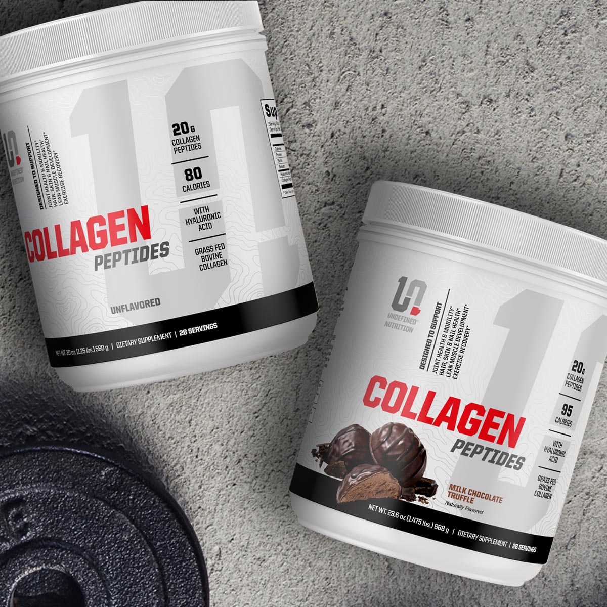 Two jars of Collagen Peptides