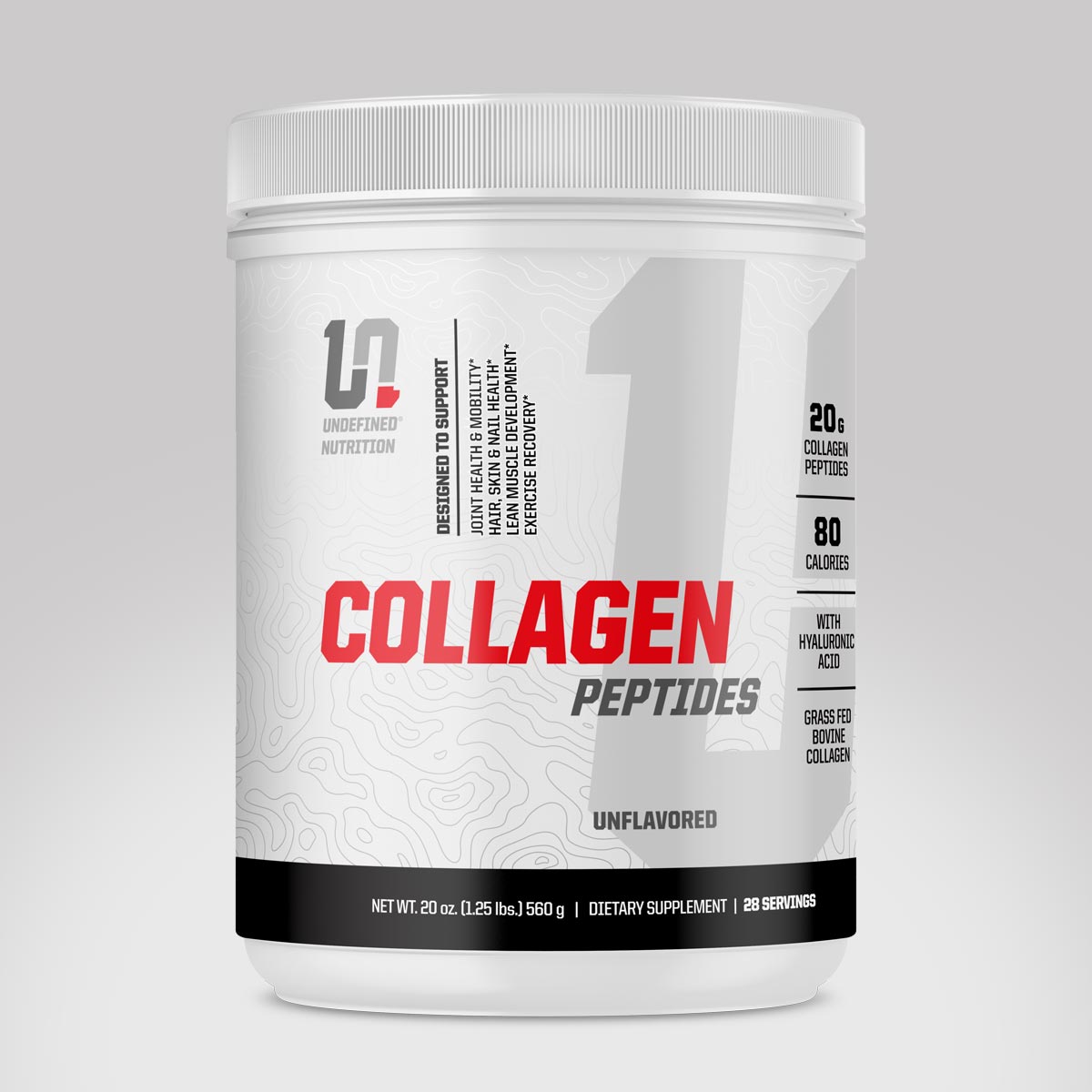 Collagen Peptides Unflavored nutritional supplement made by Undefined Nutrition - Brian Shaw