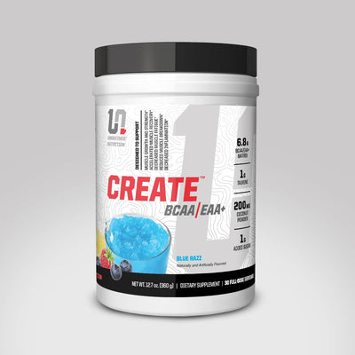 Create BCAA/EAA+ Blue Razz flavor nutritional supplement made by Undefined Nutrition - Brian Shaw