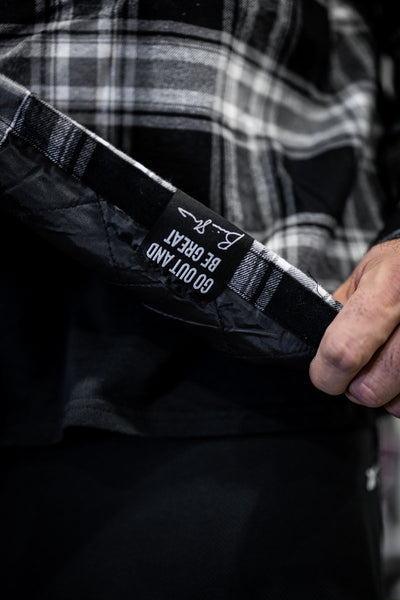 Shaw Strength Black and White Flannel Jacket