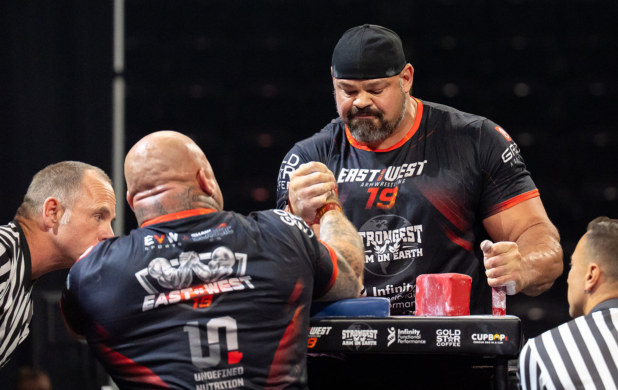 Arm wrestling at East vs West