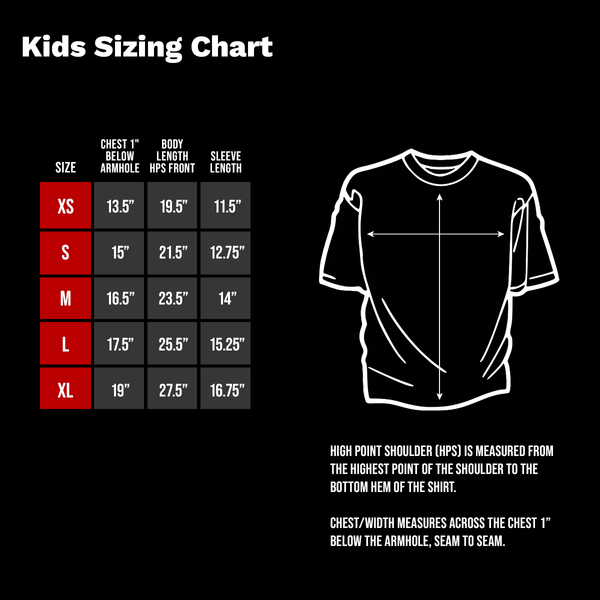 Sizing chart