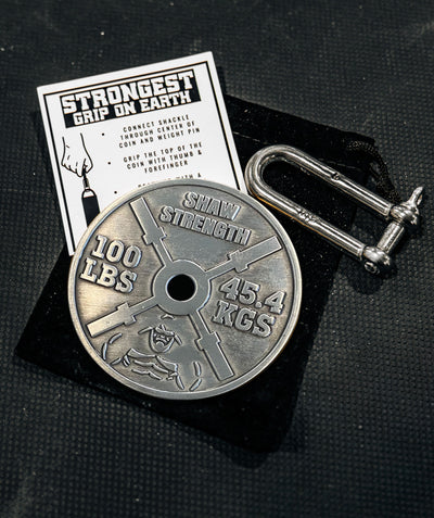 SHAW STRENGTH "100LBS" Pinch Grip Coin