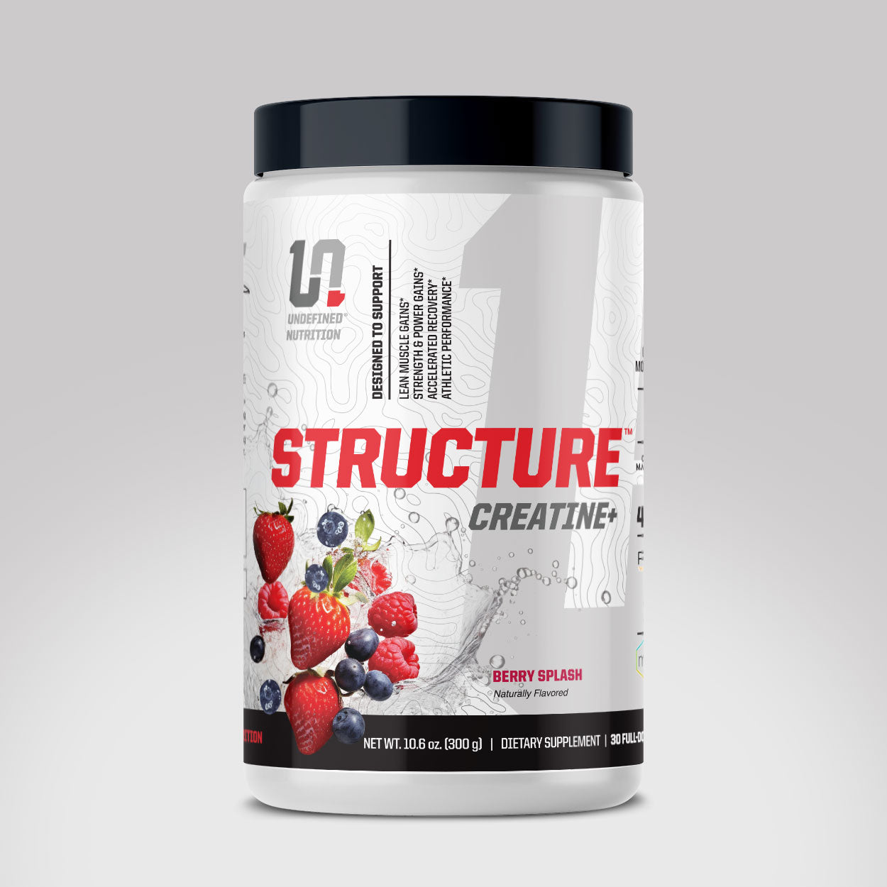 Structure Creatine+ - Berry Splash flavor nutritional supplement made by Undefined Nutrition - Brian Shaw
