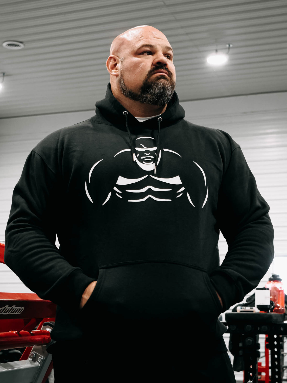 SHAW STRENGTH FIGURE HOODIE BLACK