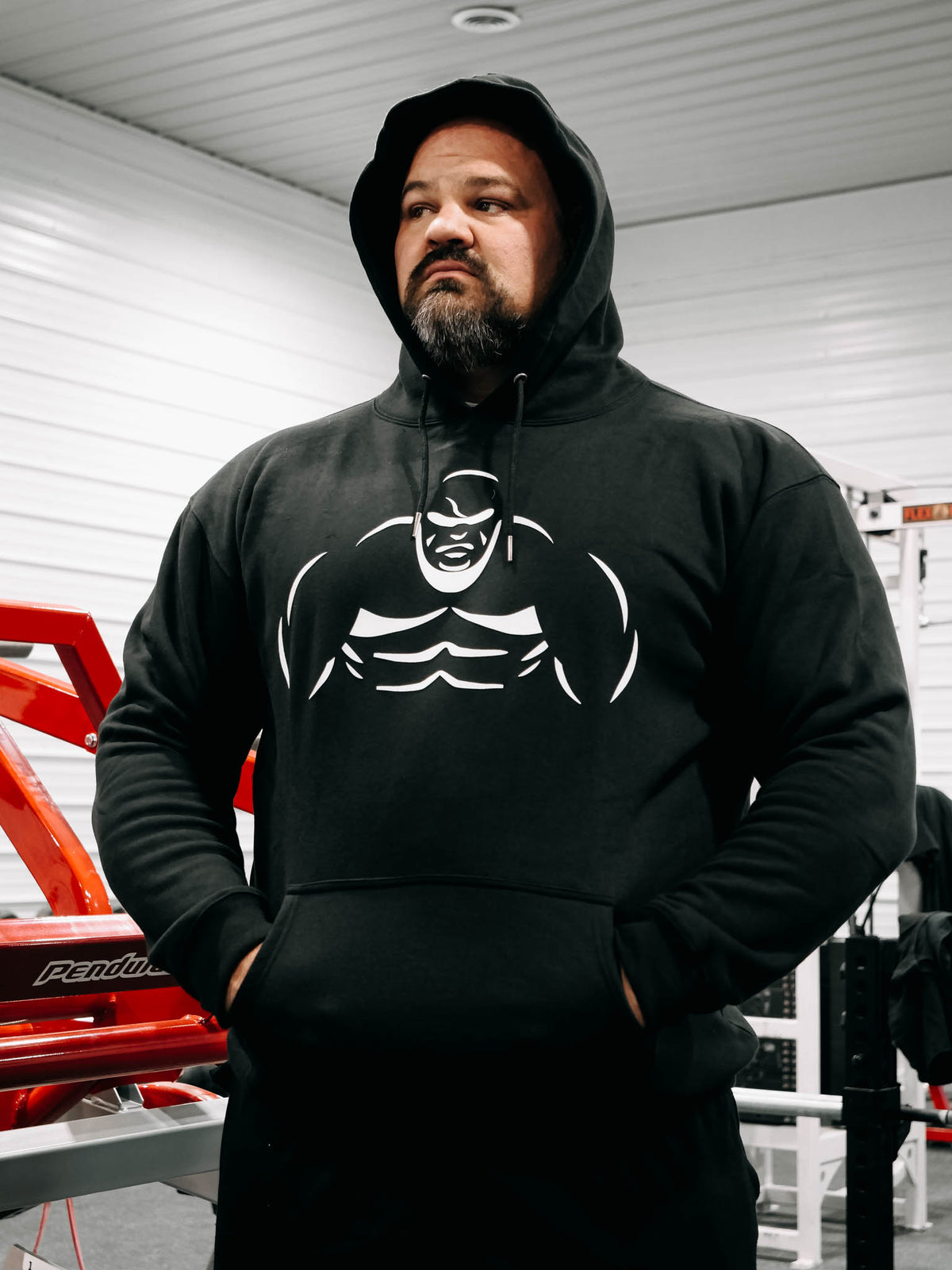 SHAW STRENGTH FIGURE HOODIE BLACK